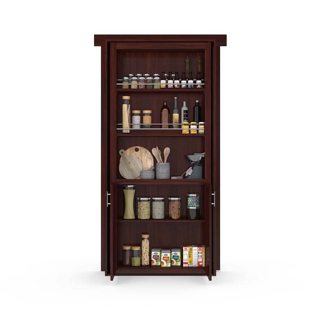 Hidden Flush Mount Walnut Pantry Door - Tampa Home & Garden Store