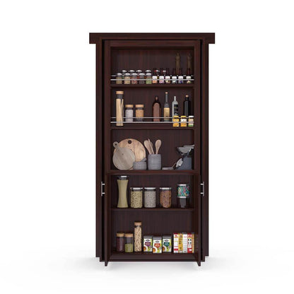 Hidden Flush Mount Walnut Pantry Door - Tampa Home & Garden Store