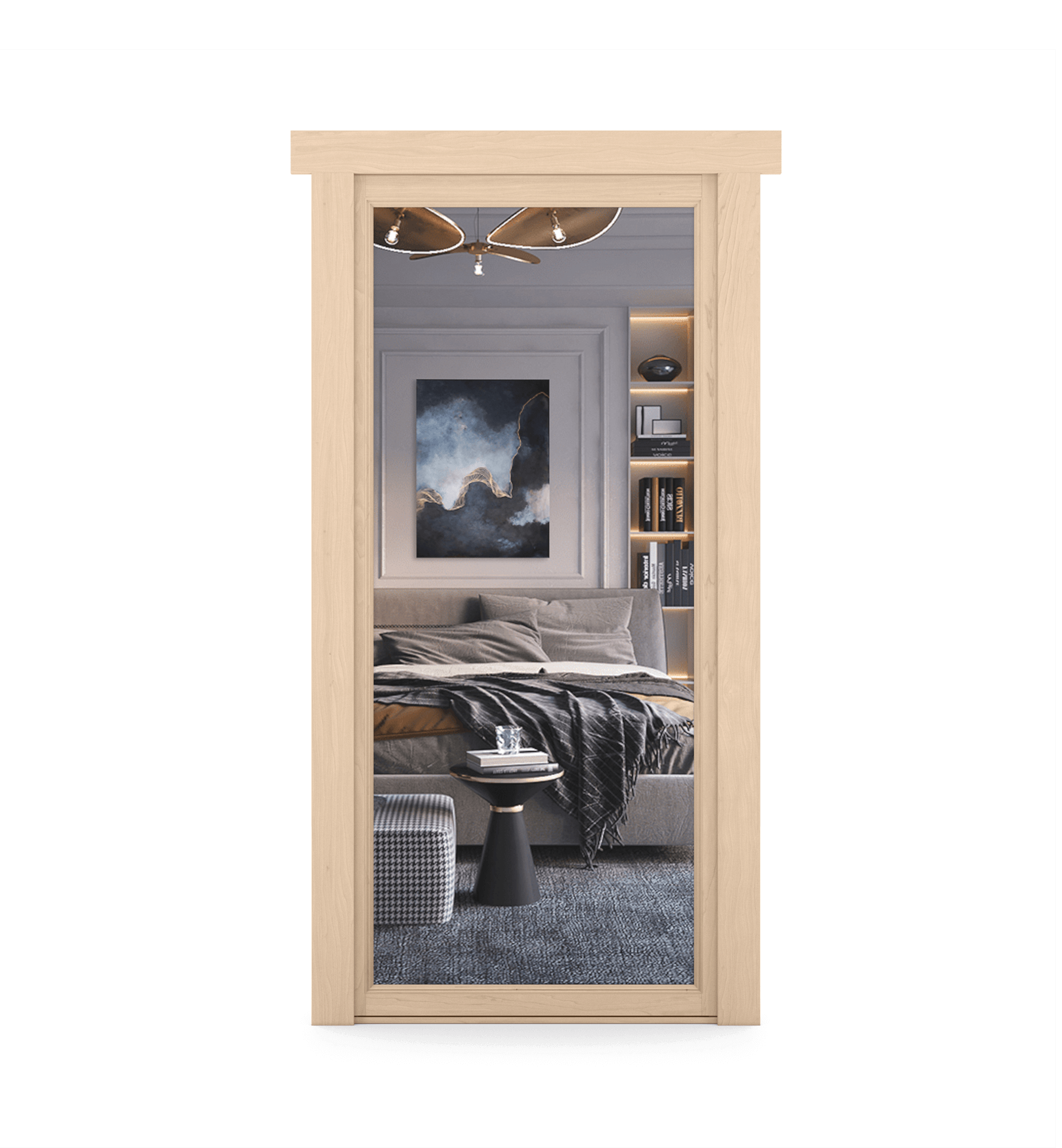 Hidden Maple Mirror Door - Tampa Home & Garden Store