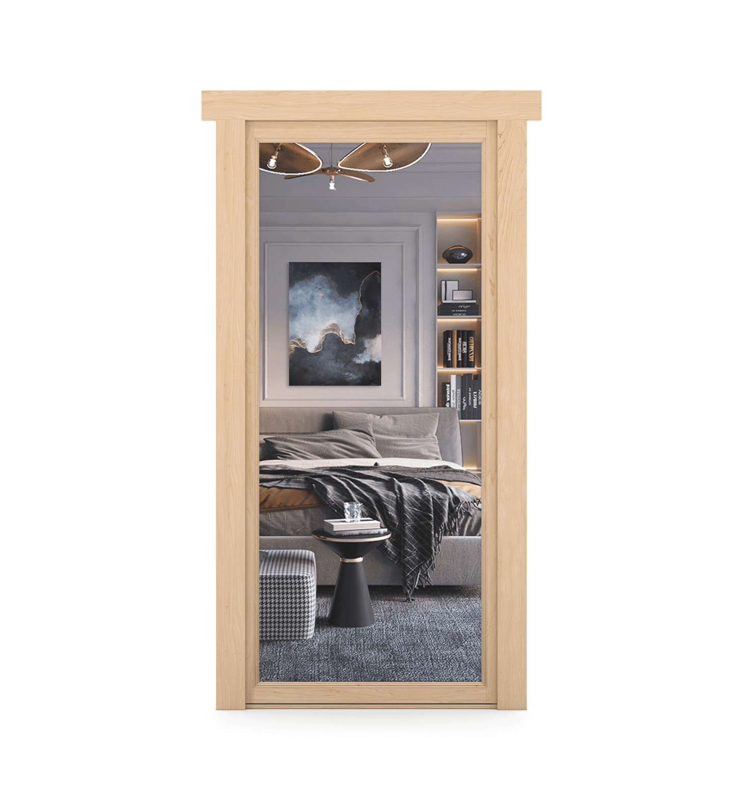Hidden Maple Mirror Door - Tampa Home & Garden Store