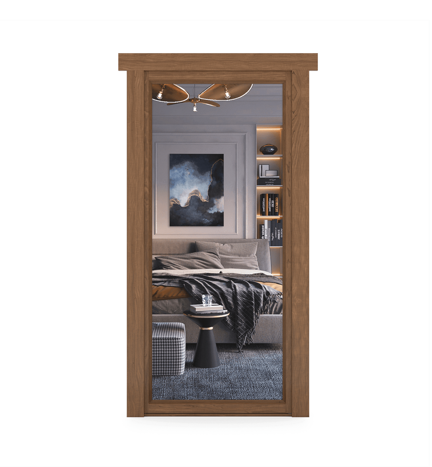 Hidden Maple Mirror Door - Tampa Home & Garden Store
