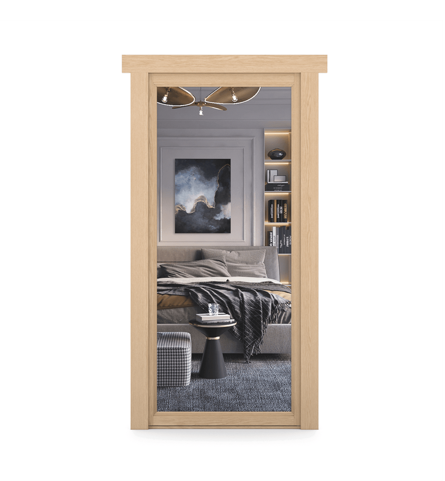Hidden Oak Mirror Door - Tampa Home & Garden Store