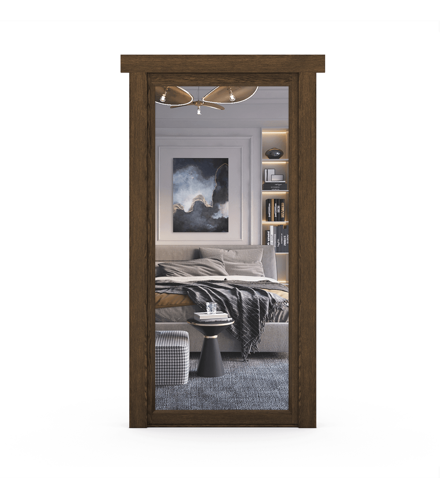 Hidden Oak Mirror Door - Tampa Home & Garden Store