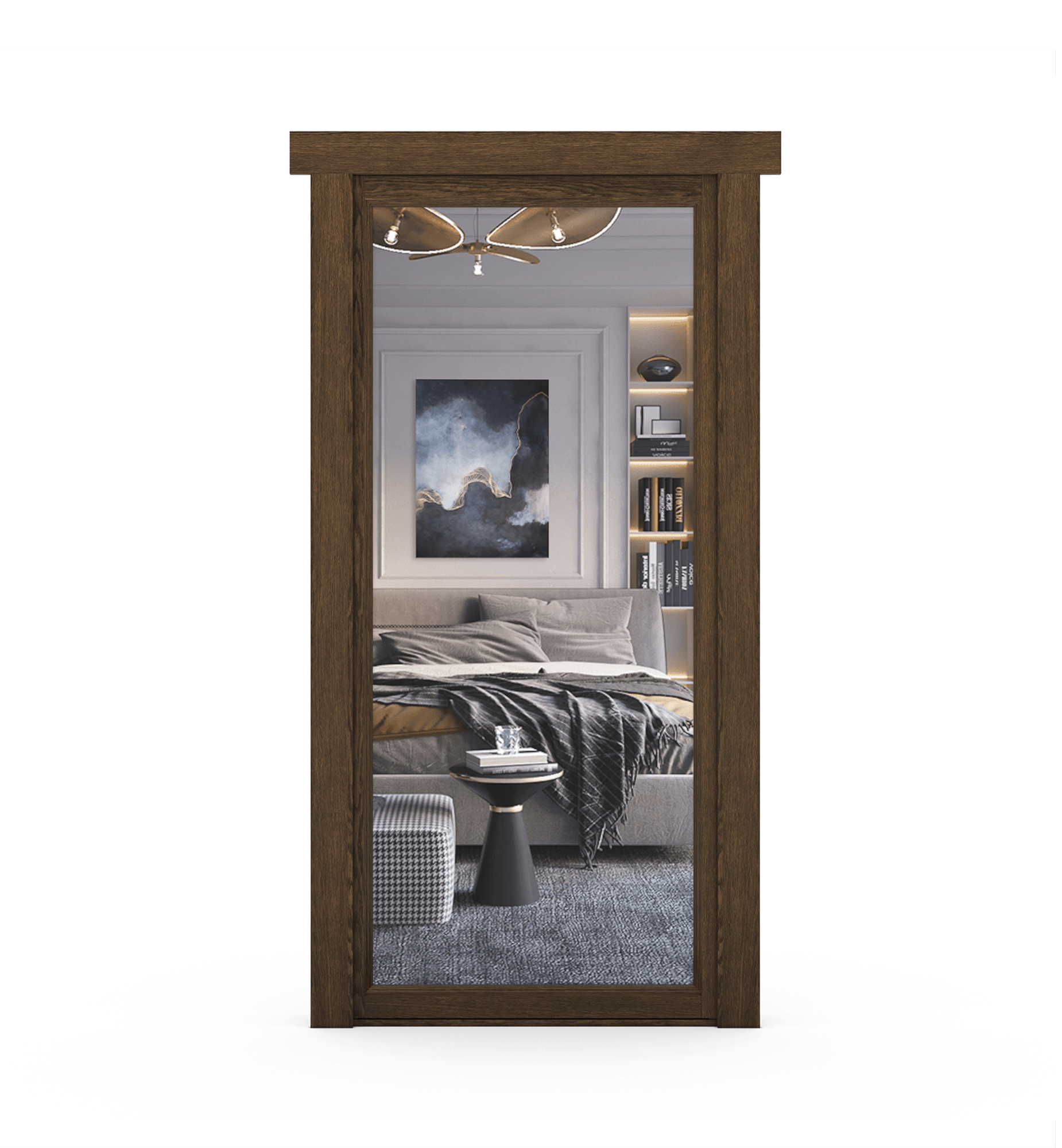 Hidden Oak Mirror Door - Tampa Home & Garden Store