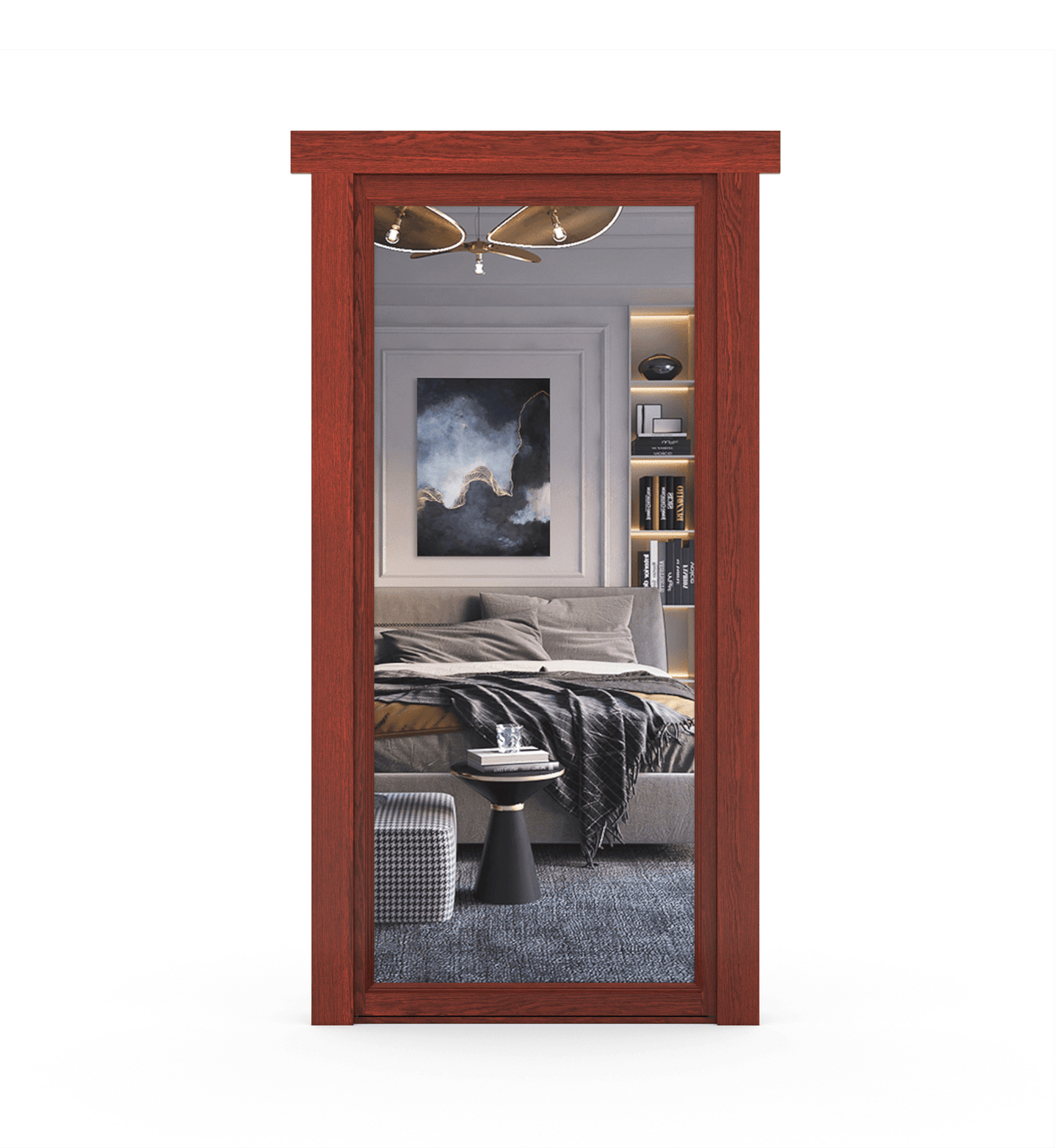 Hidden Oak Mirror Door - Tampa Home & Garden Store