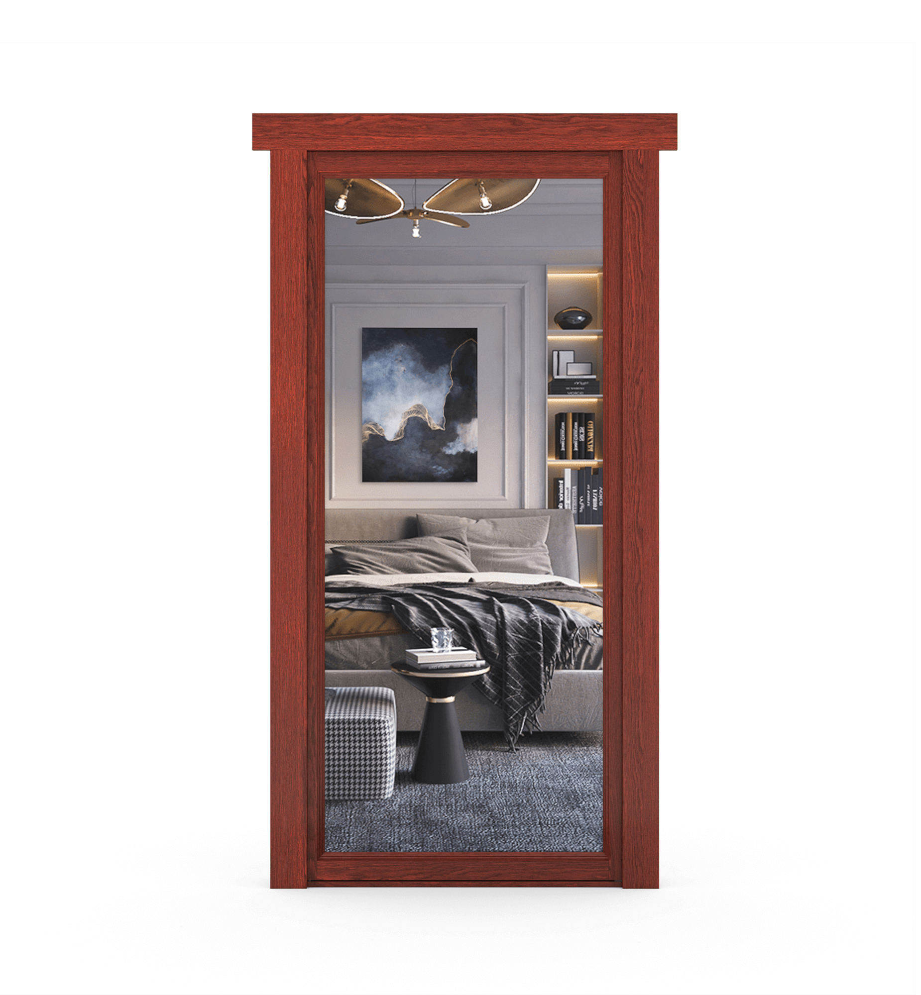 Hidden Oak Mirror Door - Tampa Home & Garden Store