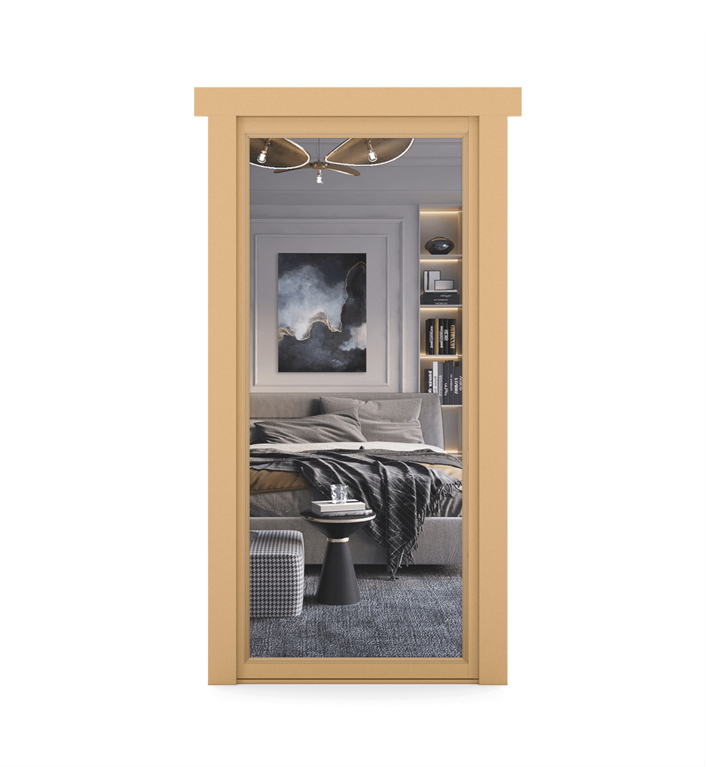 Hidden Paint Grade Mirror Door - Tampa Home & Garden Store