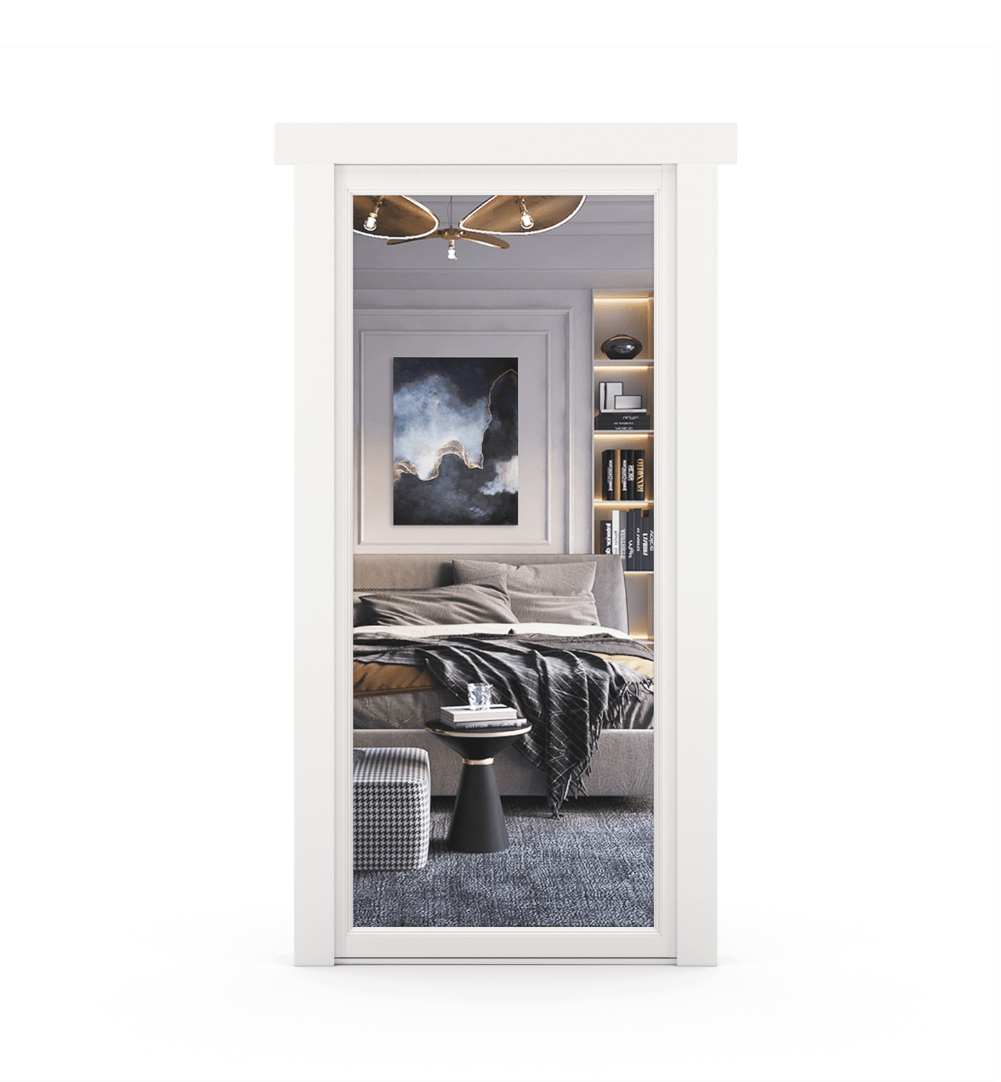 Hidden Paint Grade Mirror Door - Tampa Home & Garden Store