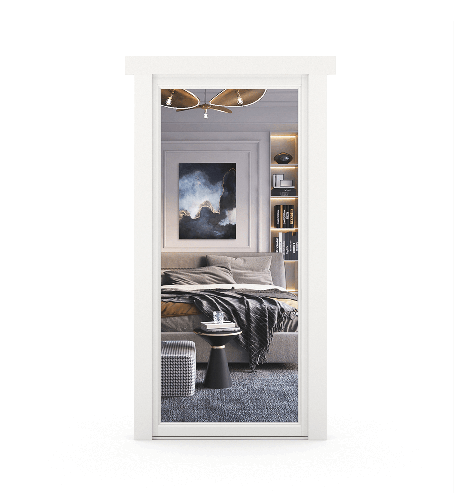 Hidden Paint Grade Mirror Door - Tampa Home & Garden Store