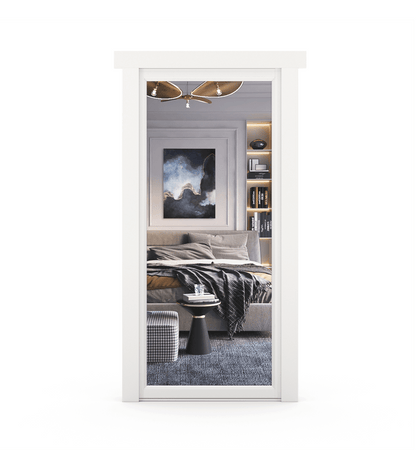 Hidden Paint Grade Mirror Door - Tampa Home & Garden Store