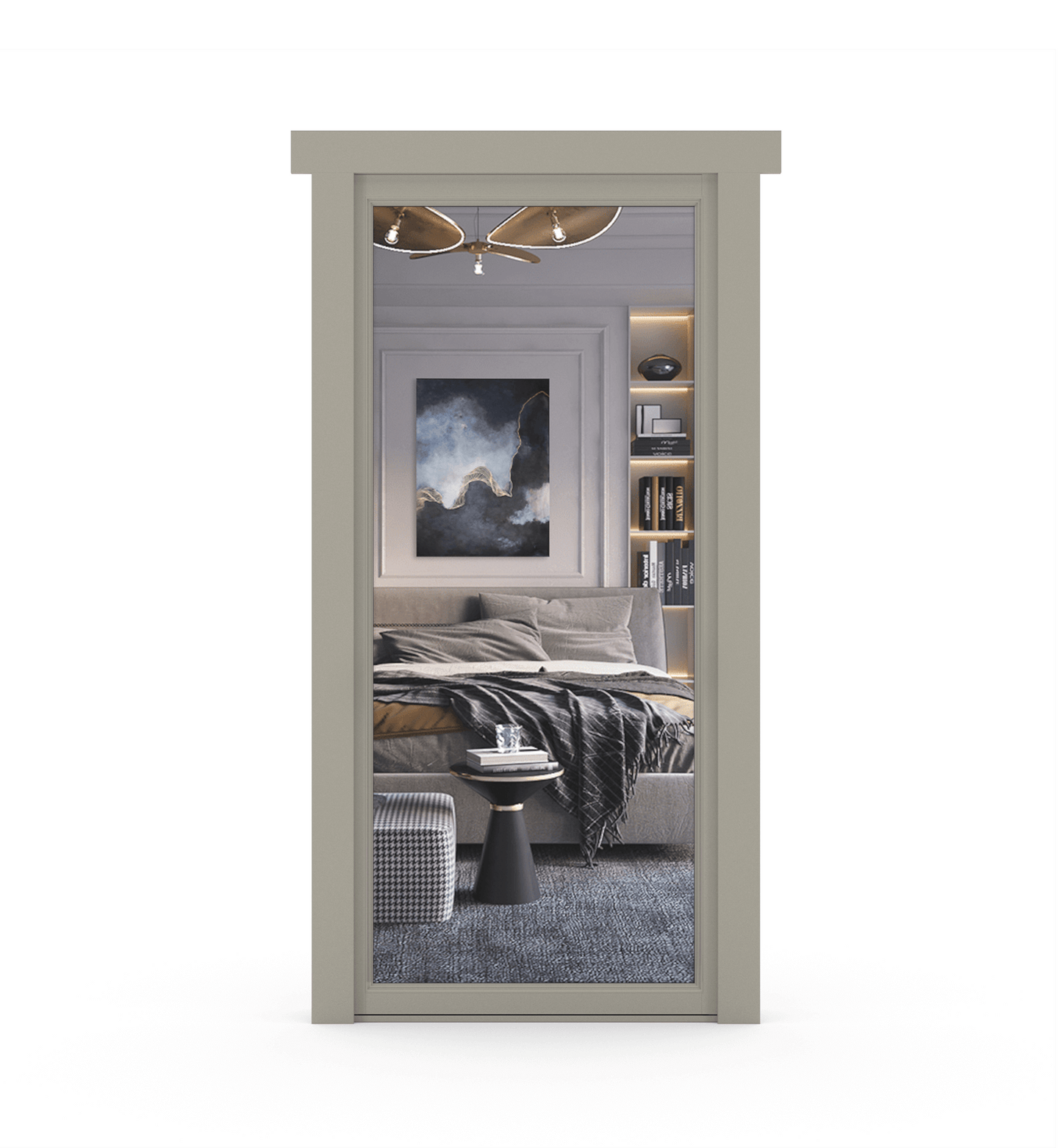 Hidden Paint Grade Mirror Door - Tampa Home & Garden Store