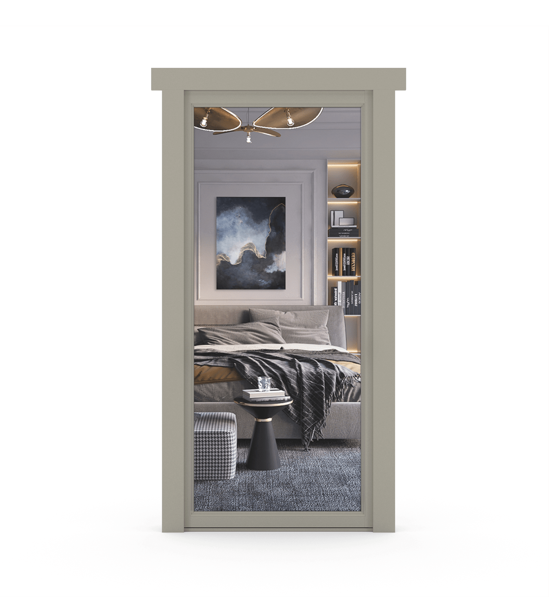 Hidden Paint Grade Mirror Door - Tampa Home & Garden Store