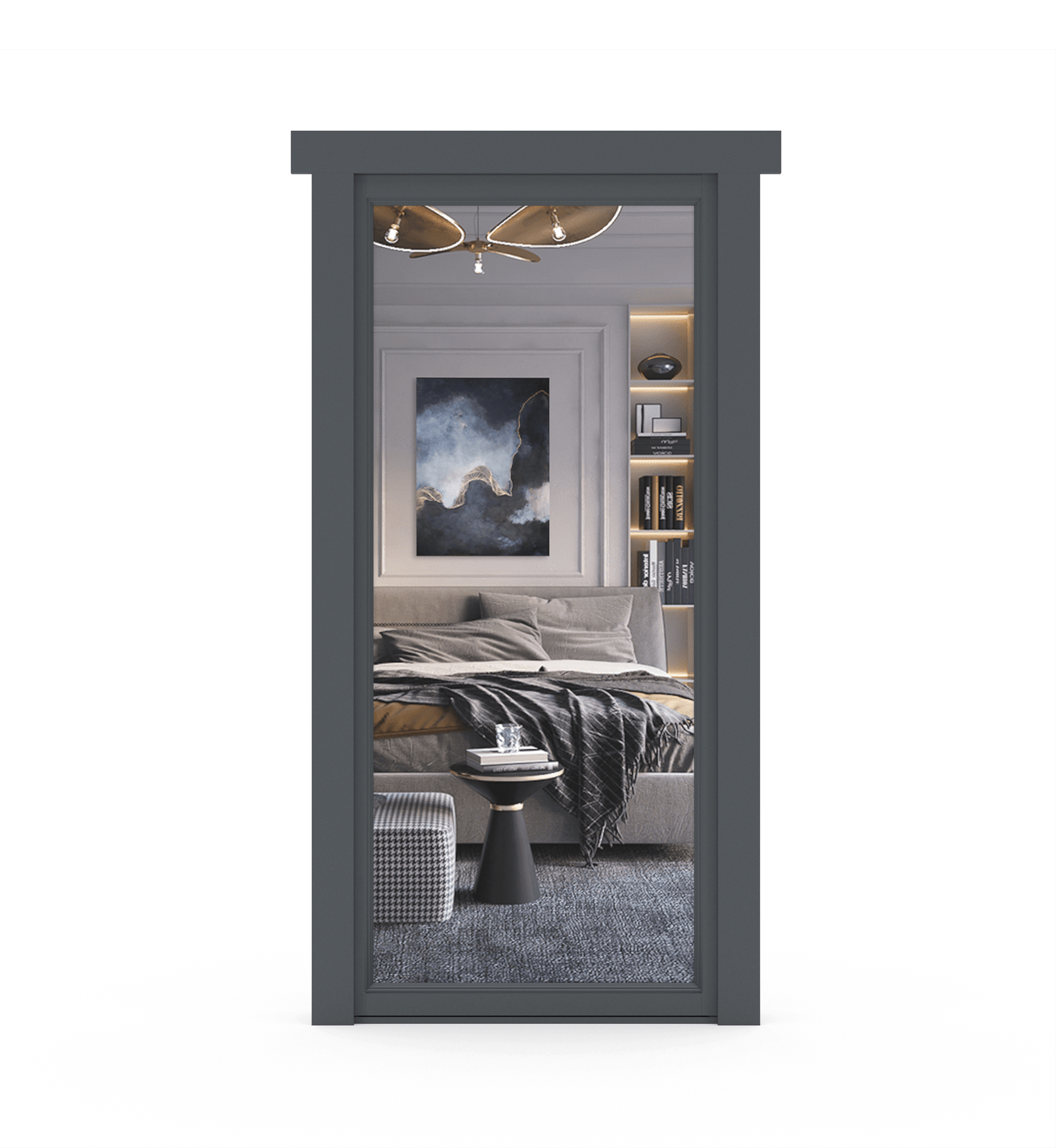 Hidden Paint Grade Mirror Door - Tampa Home & Garden Store