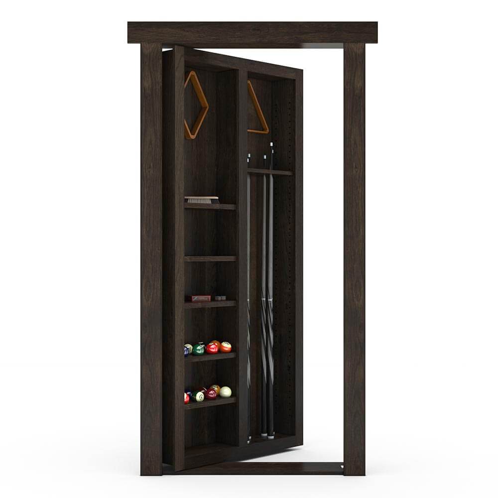 Hidden Pool Cue Door | Flush Mount Knotty Alder - Tampa Home & Garden Store