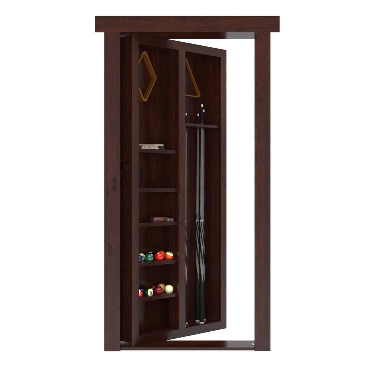 Hidden Pool Cue Door | Flush Mount Knotty Alder - Tampa Home & Garden Store