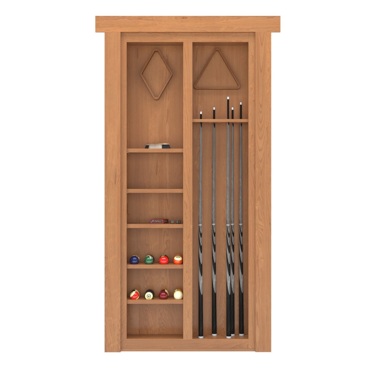 Hidden Pool Cue Door | Flush Mount Knotty Alder - Tampa Home & Garden Store