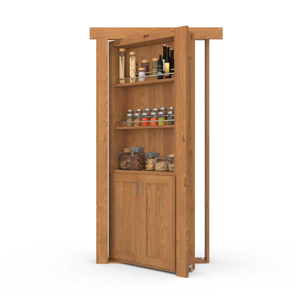 Hidden Room Spice Rack Door | Flush Mount Knotty Alder - Tampa Home & Garden Store