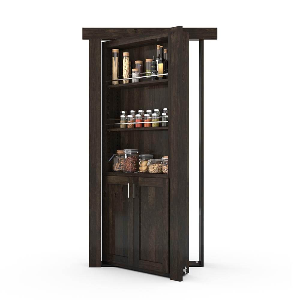 Hidden Room Spice Rack Door | Flush Mount Knotty Alder - Tampa Home & Garden Store