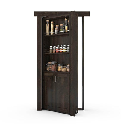 Hidden Room Spice Rack Door | Flush Mount Knotty Alder - Tampa Home & Garden Store