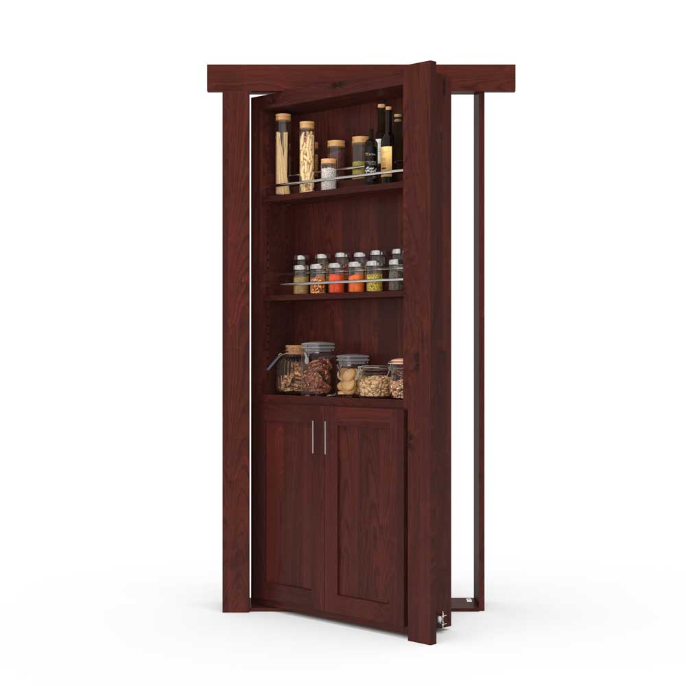Hidden Room Spice Rack Door | Flush Mount Knotty Alder - Tampa Home & Garden Store