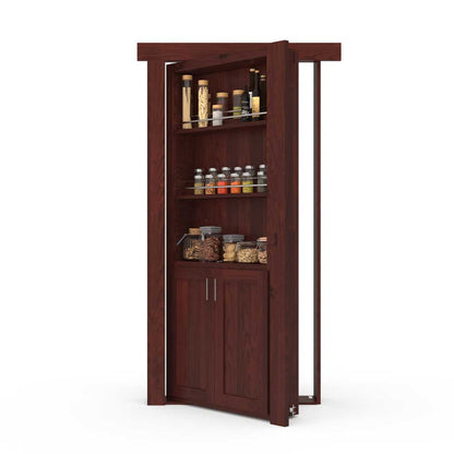 Hidden Room Spice Rack Door | Flush Mount Knotty Alder - Tampa Home & Garden Store