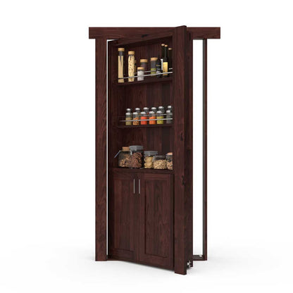 Hidden Room Spice Rack Door | Flush Mount Knotty Alder - Tampa Home & Garden Store
