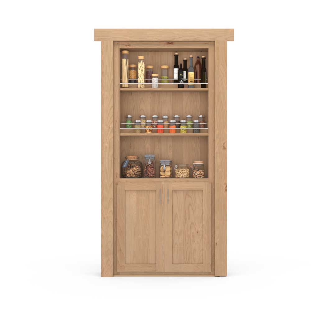 Hidden Room Spice Rack Door | Flush Mount Knotty Alder - Tampa Home & Garden Store