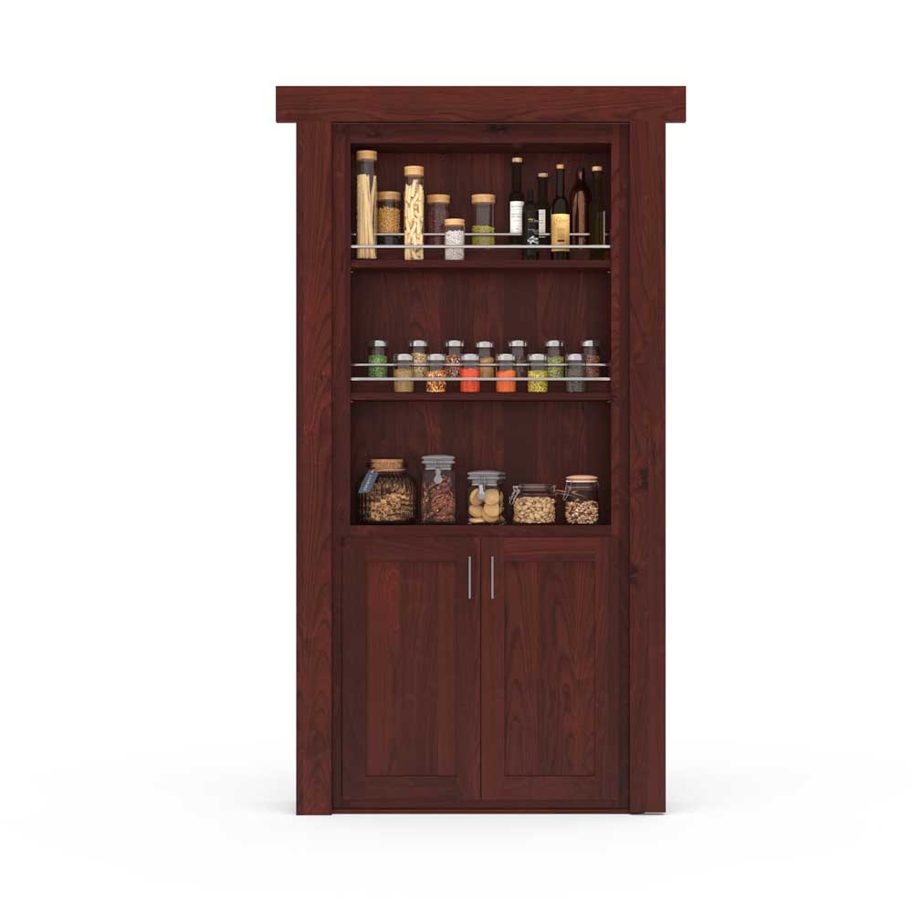 Hidden Room Spice Rack Door | Flush Mount Knotty Alder - Tampa Home & Garden Store