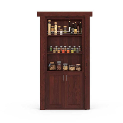 Hidden Room Spice Rack Door | Flush Mount Knotty Alder - Tampa Home & Garden Store