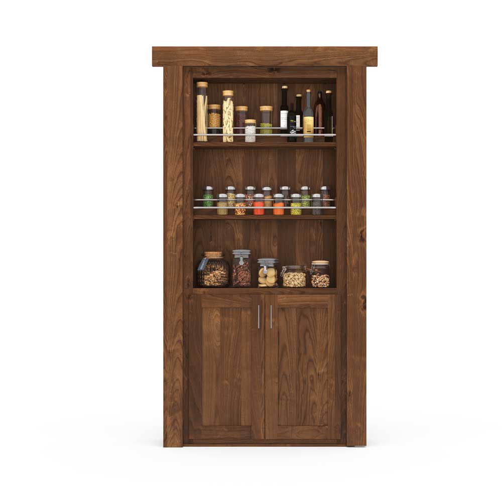 Hidden Room Spice Rack Door | Flush Mount Knotty Alder - Tampa Home & Garden Store