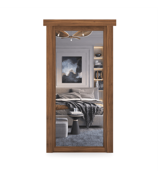 Hidden Walnut Mirror Door - Tampa Home & Garden Store