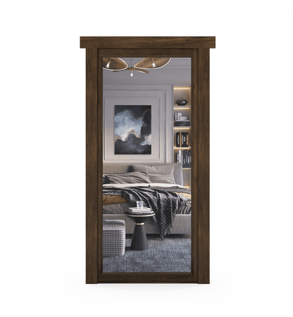 Hidden Walnut Mirror Door - Tampa Home & Garden Store