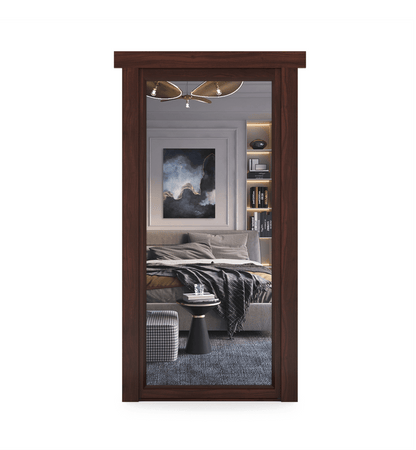Hidden Walnut Mirror Door - Tampa Home & Garden Store