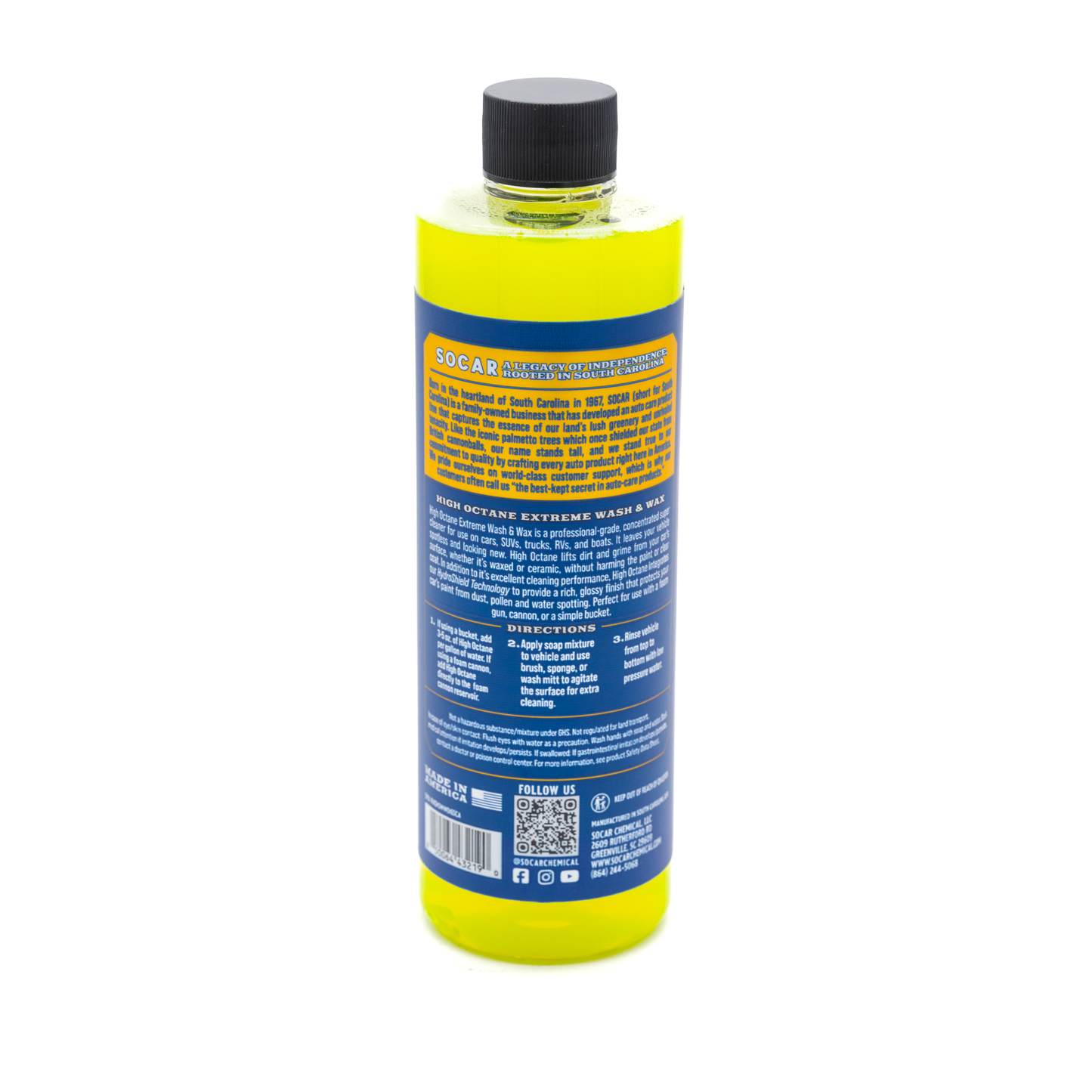 High Octane Extreme Ceramic Wash & Wax – Super Hydrophobic Car Soap for Shine & Protection - Tampa Home & Garden Store