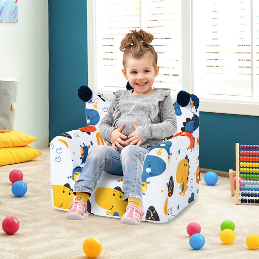 High-density Padding Kids Sofa with Armrest and Extra Pilow - Tampa Home & Garden Store