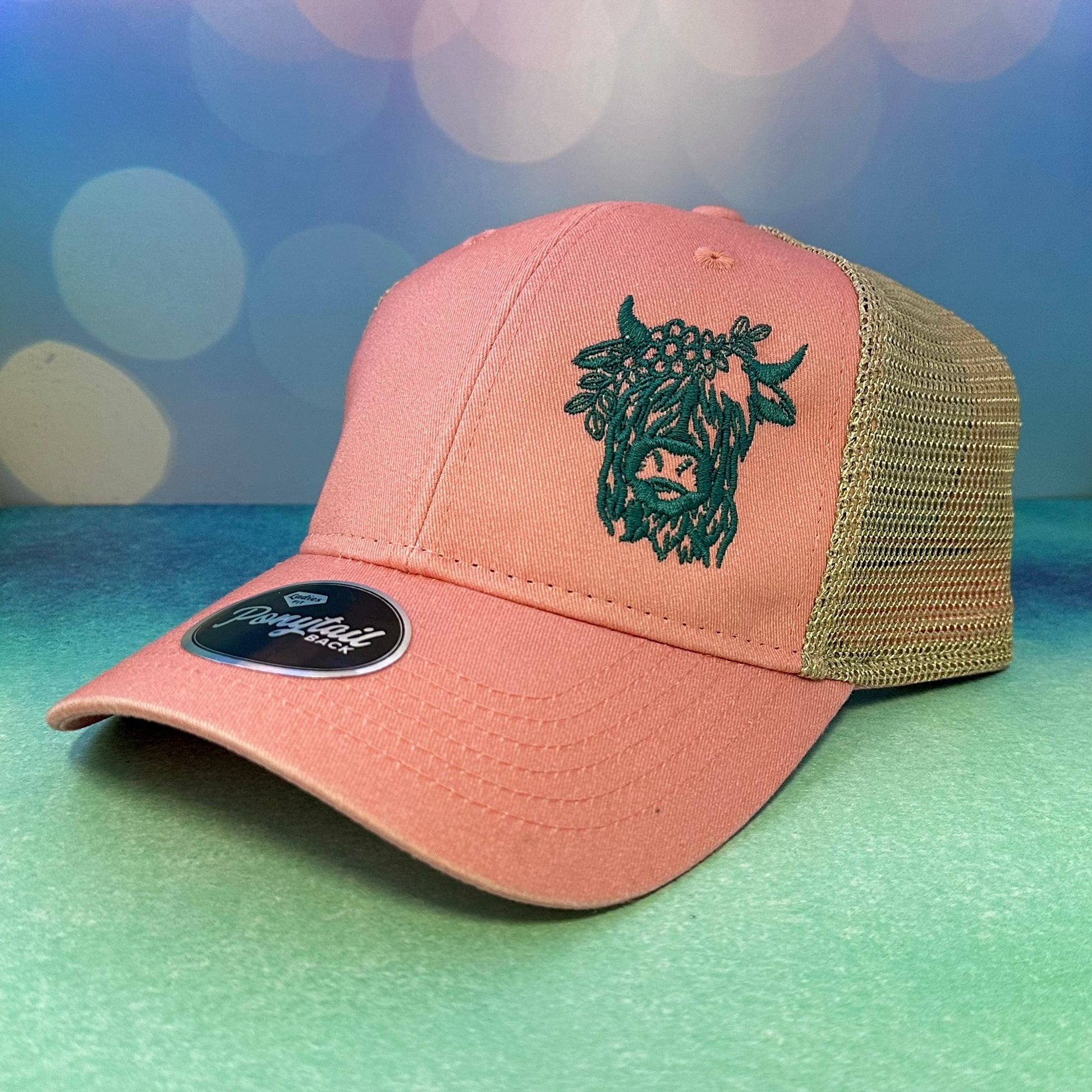 Highland Coo Hairy Cow Embroidered Hat - Multiple Customizable Options - Tampa Home & Garden Store