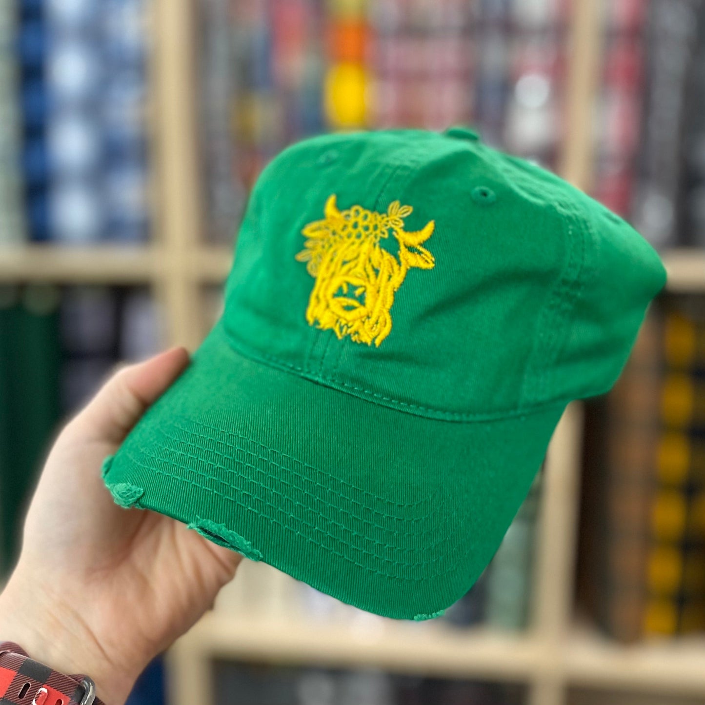 Highland Coo Hairy Cow Embroidered Hat - Multiple Customizable Options - Tampa Home & Garden Store