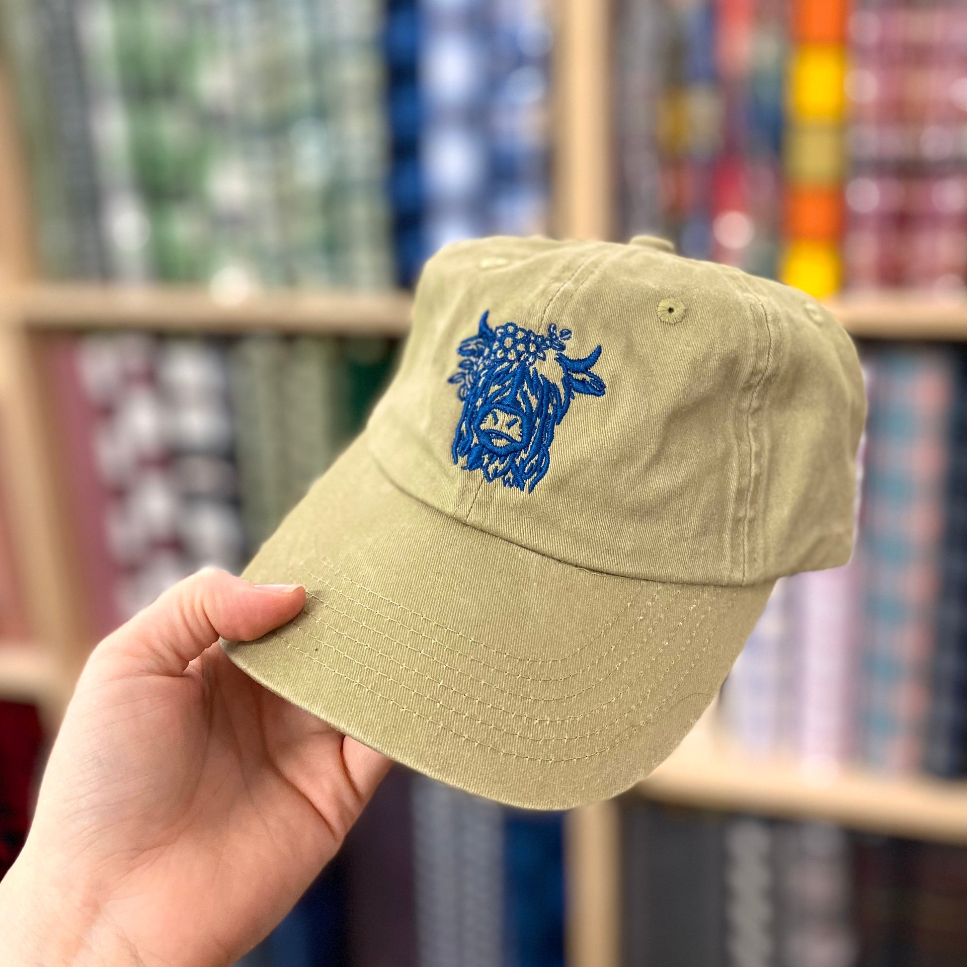 Highland Coo Hairy Cow Embroidered Hat - Multiple Customizable Options - Tampa Home & Garden Store