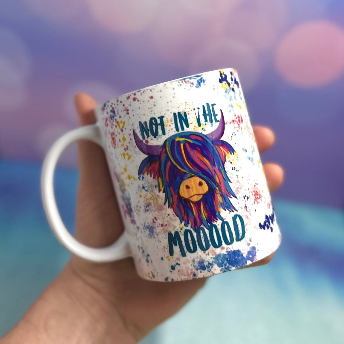 Highland Coo Not Today Heifer or Not in the Mooood Colorful 11oz Ceramic Mug - Tampa Home & Garden Store