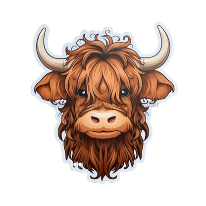 Highland Cow Door Hanger, Cut Bow Holes, wood sign, DECOE-W-903458, 22" Door Hanger no - Tampa Home & Garden Store