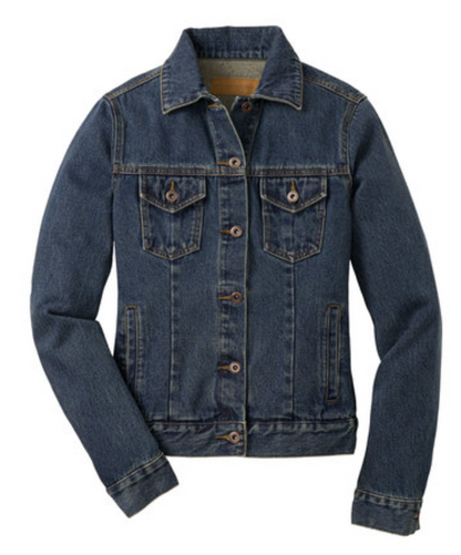 Highland Cow Embroidered Denim Jean Jacket Heilan Coo - Tampa Home & Garden Store