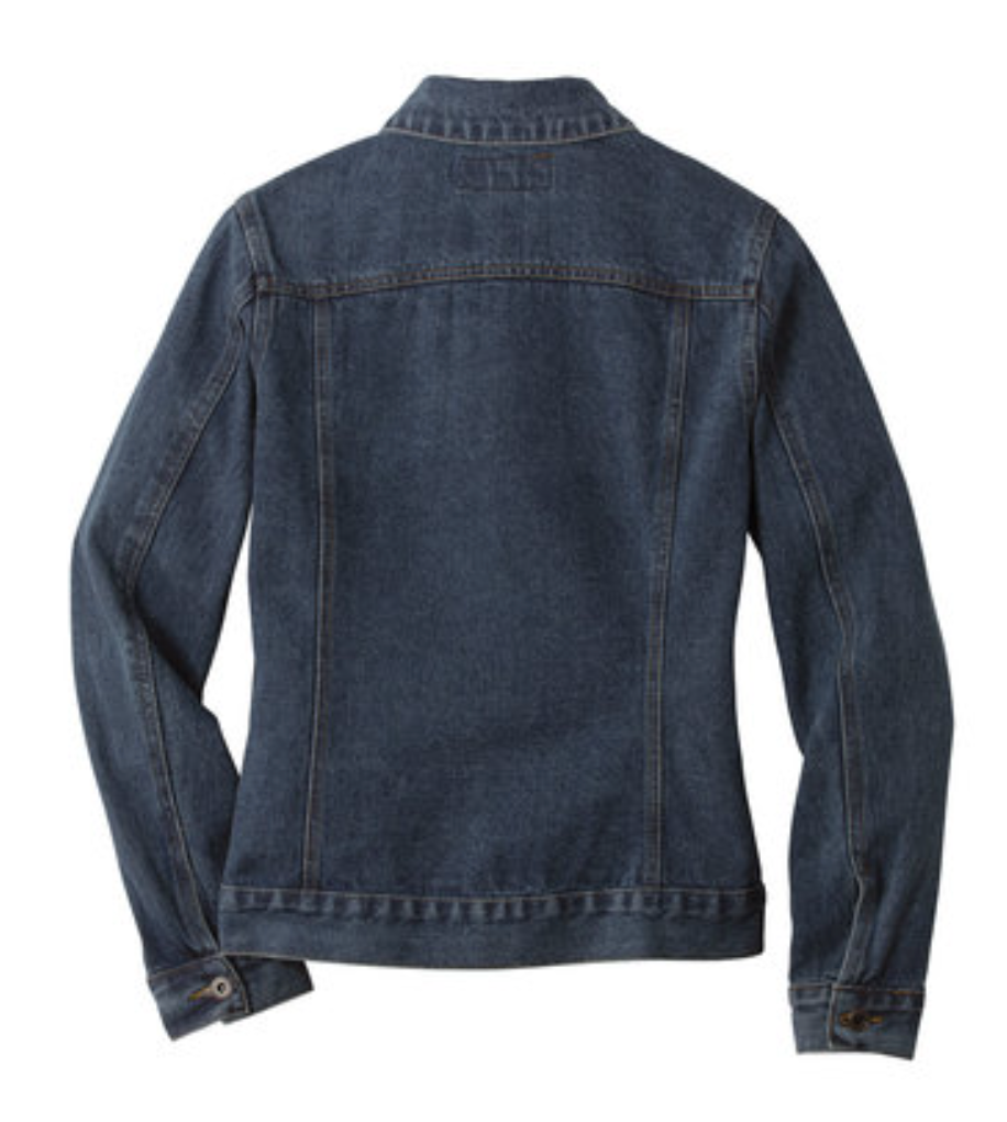 Highland Cow Embroidered Denim Jean Jacket Heilan Coo - Tampa Home & Garden Store