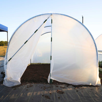 Bootstrap Farmer 10' x 12' backyard greenhouse kit with clear polyethylene cover and arched frame on Tampa Home & Garden Store