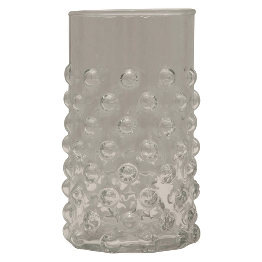 Hobnail Clear 12oz Drinking Glass - Tampa Home & Garden Store