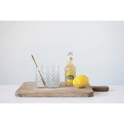 Hobnail Clear 12oz Drinking Glass - Tampa Home & Garden Store