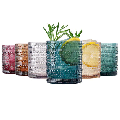 Six Hobnail Cups and Acrylic Drinking Glasses