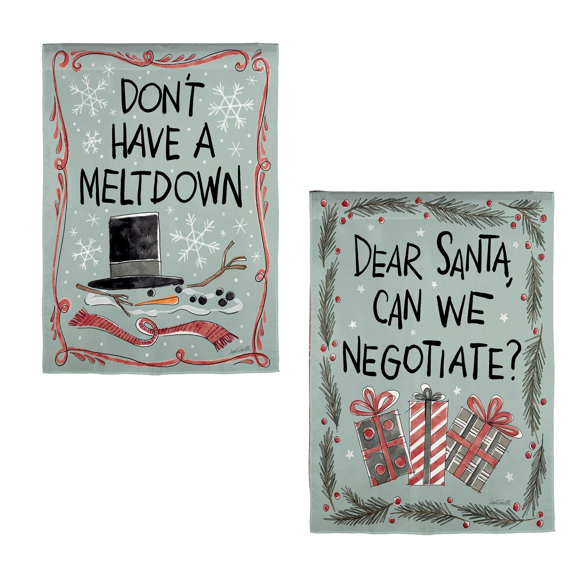 Holiday Fun Reversible Suede House Flag - Tampa Home & Garden Store