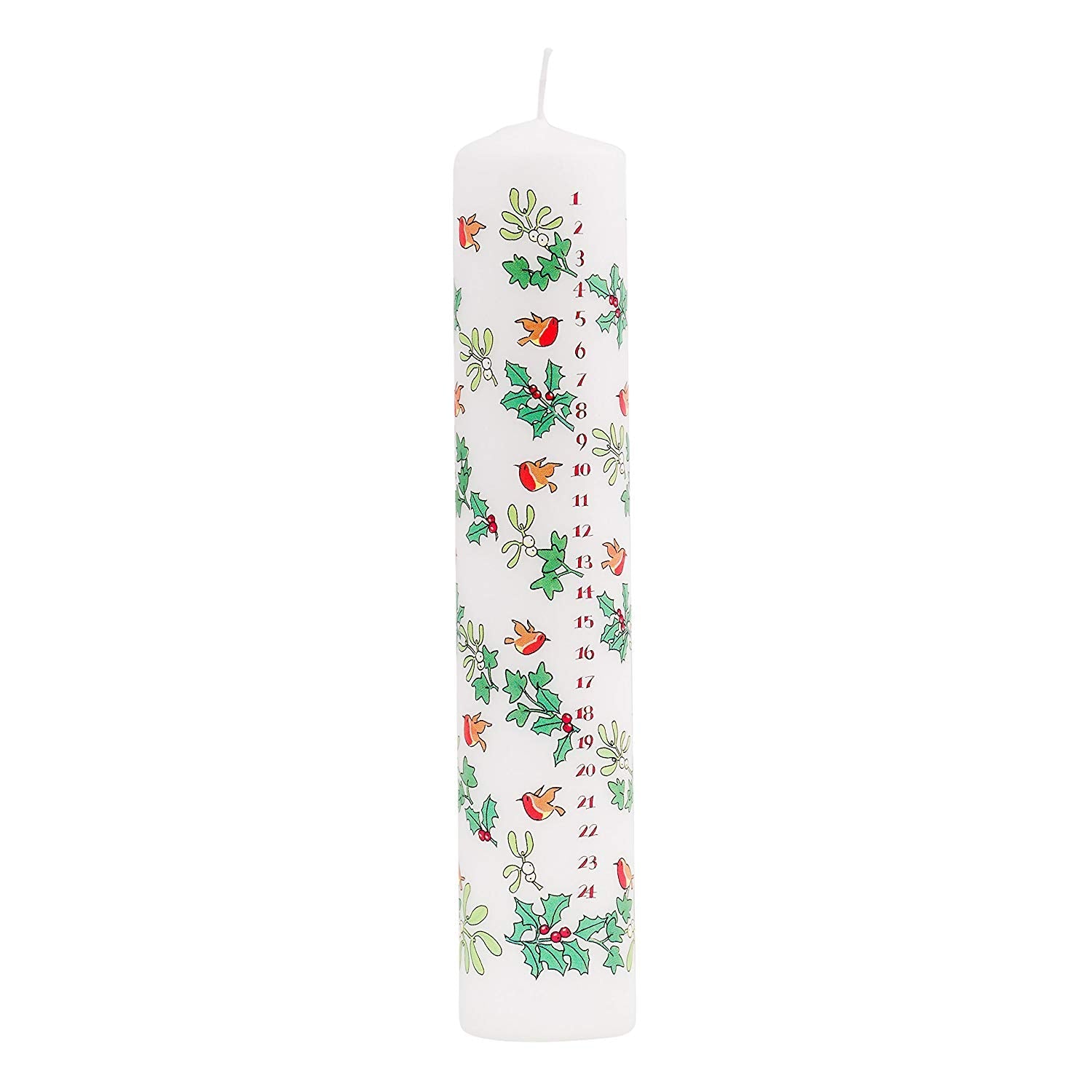 Holly and the Ivy Advent Pillar Candle - Tampa Home & Garden Store