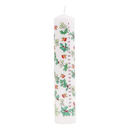Holly and the Ivy Advent Pillar Candle - Tampa Home & Garden Store