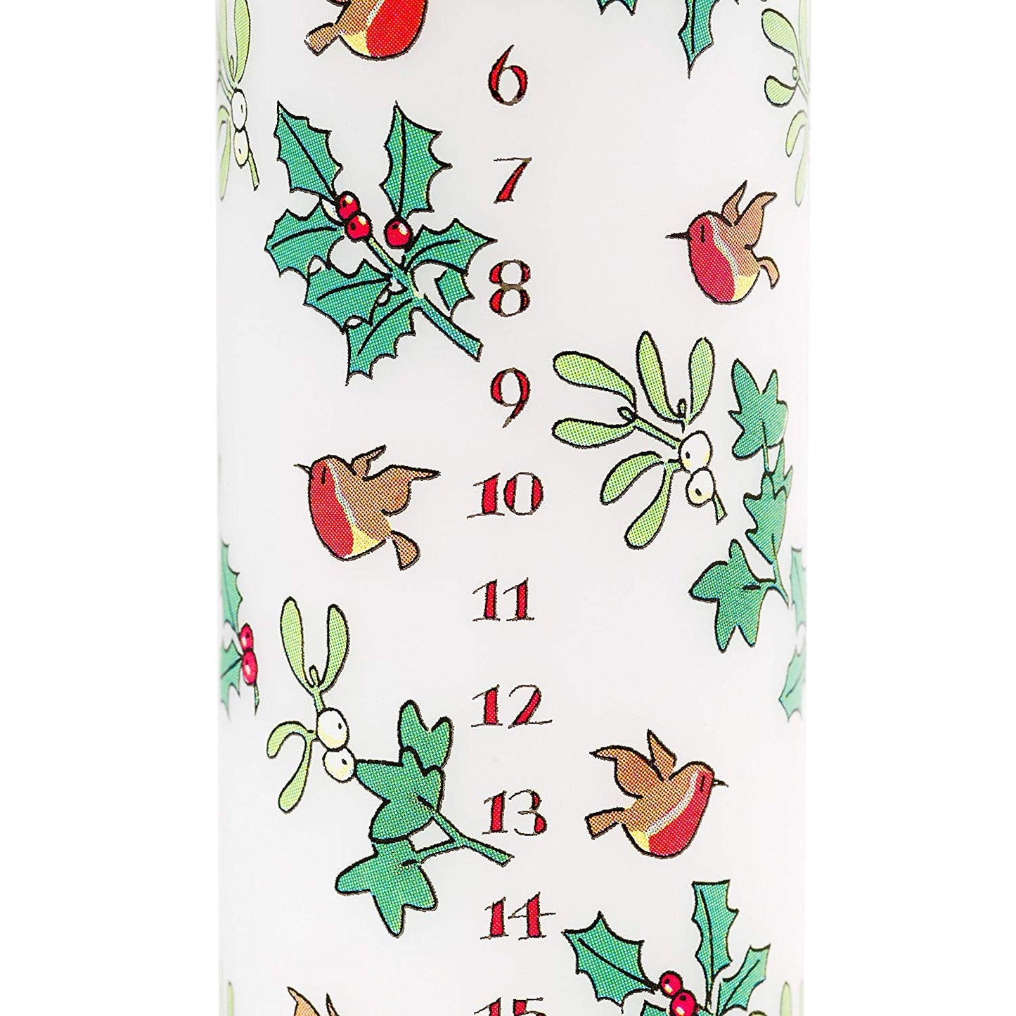 Holly and the Ivy Advent Pillar Candle - Tampa Home & Garden Store
